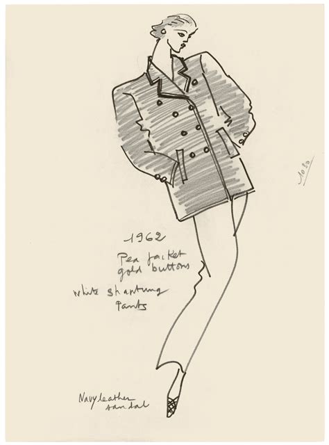 yves st laurent sketch